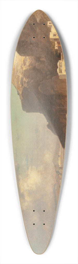 Franz Richard Unterberger - The port of Capri 39.3 inch art pintail longboard deck