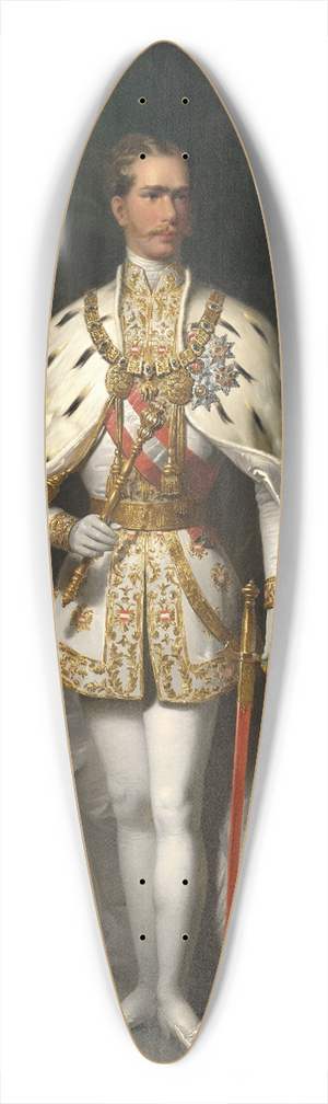 Franz Russ the younger - Kaiser Franz Joseph I. 39.3 inch art pintail longboard deck