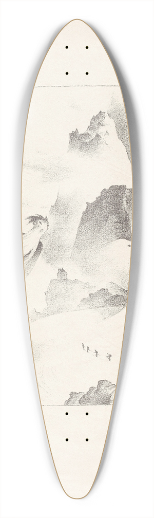 Franz Sedlacek - Berggeist 39.3 inch art pintail longboard deck
