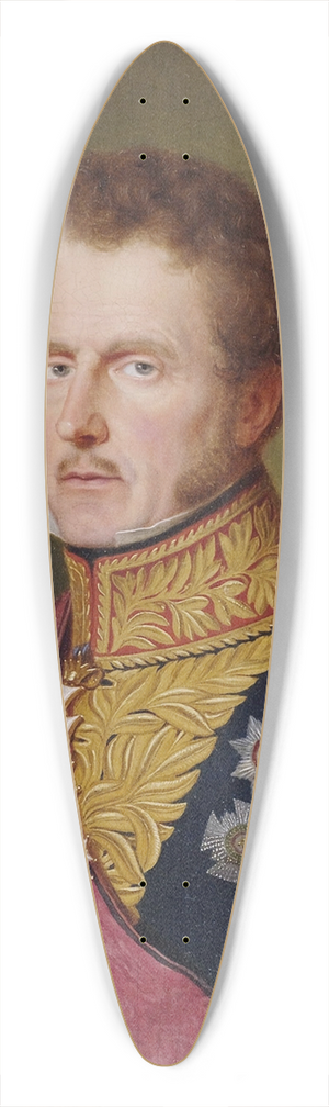 Franz Seraph Stirnbrand - Portrait des Ernst Freiherr von Hgel in Dreiviertelansicht nach links. 39.3 inch art pintail longboard deck
