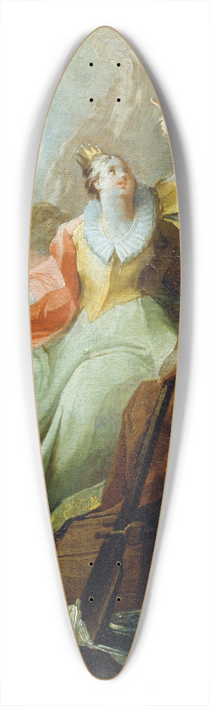 Franz Sigrist the elder - Die heilige Ursula 39.3 inch art pintail longboard deck