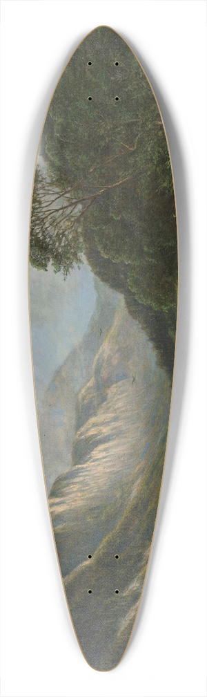 Franz Stephan Paschinger - Badersee mit Wetterstein 39.3 inch art pintail longboard deck