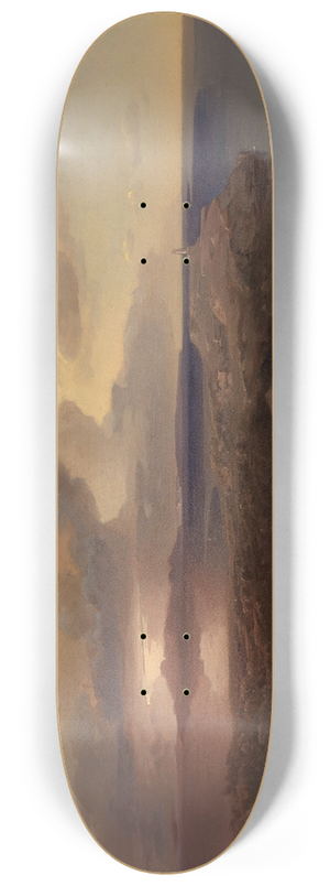 Carl Rottmann - Die Insel gina mit den Ruinen des Hekatetempels 8.25 inch art skate deck