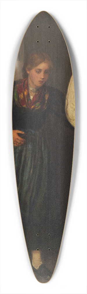 Franz von Defregger - Beim Tanz 39.3 inch art pintail longboard deck