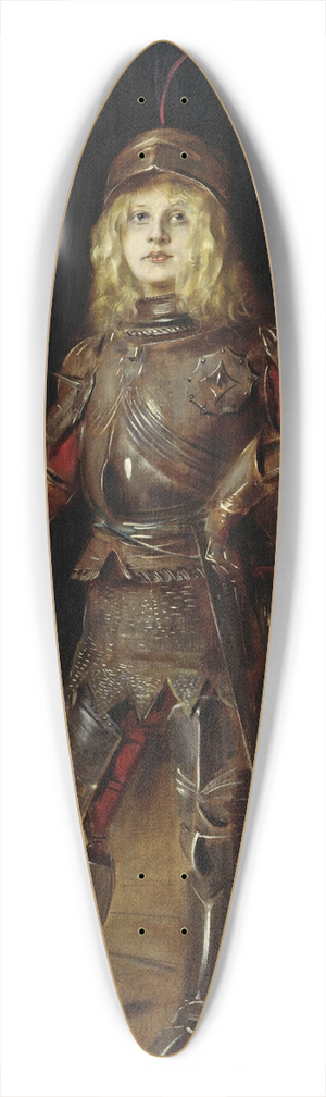 Franz von Lenbach - Marion Lenbach in knights armor 39.3 inch art pintail longboard deck