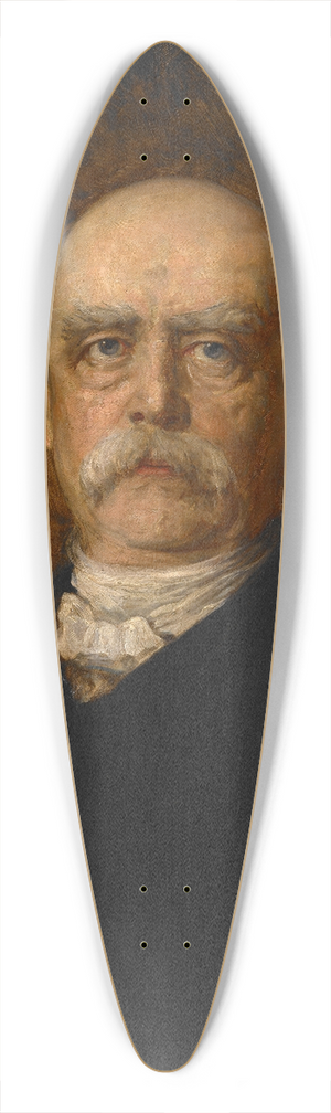 Franz von Lenbach - Portrait of Otto Eduard Leopold von Bismarck 39.3 inch art pintail longboard deck