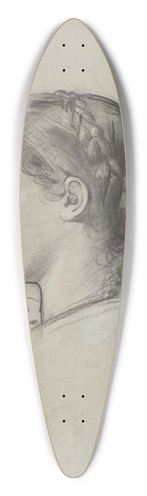 Franz von Matsch - Studie eines liegenden Mnneraktes. 39.3 inch art pintail longboard deck
