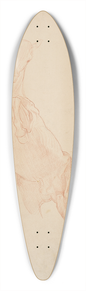 Franz von Matsch - Studien eines aufsteigenden Pferdes 39.3 inch art pintail longboard deck