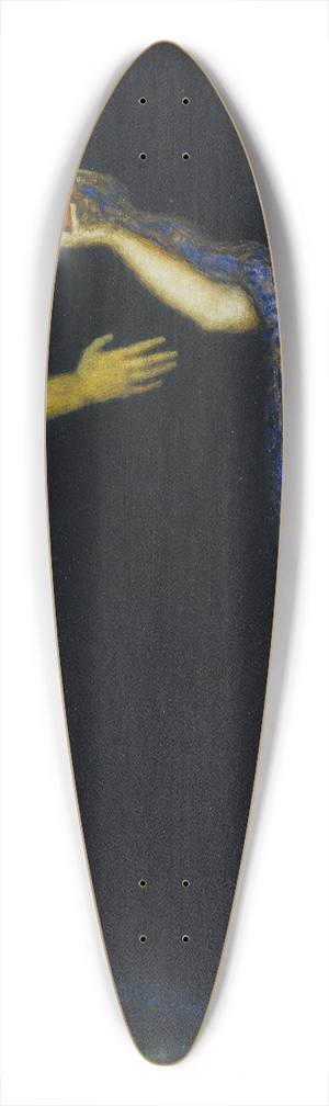Franz von Stuck - Adam and Eve 39.3 inch art pintail longboard deck Franz von Stuck - Adam and Eve 39.3 inch art pintail longboard deck