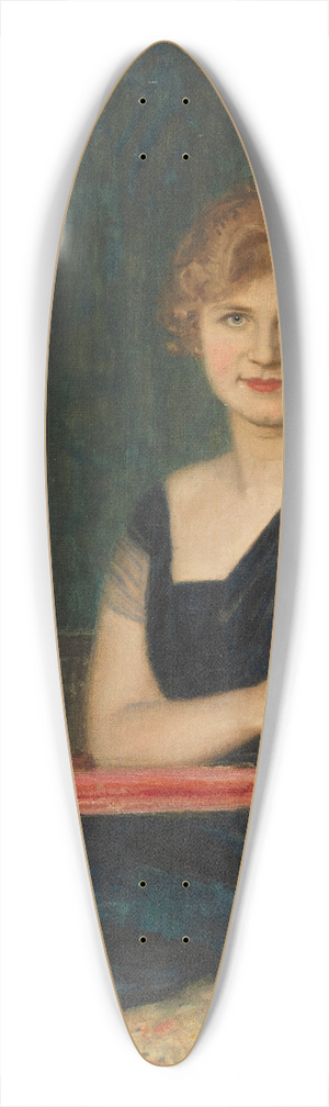 Franz von Stuck - Bildnis einer Dame 39.3 inch art pintail longboard deck