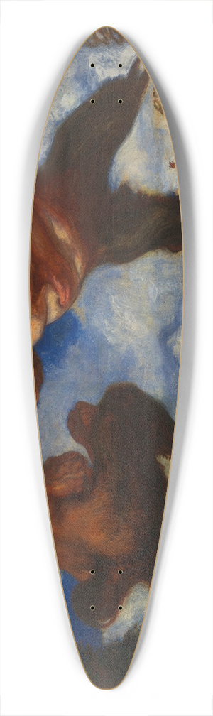 Franz von Stuck - Kmpfende Faune 39.3 inch art pintail longboard deck Franz von Stuck - Kmpfende Faune 39.3 inch art pintail longboard deck