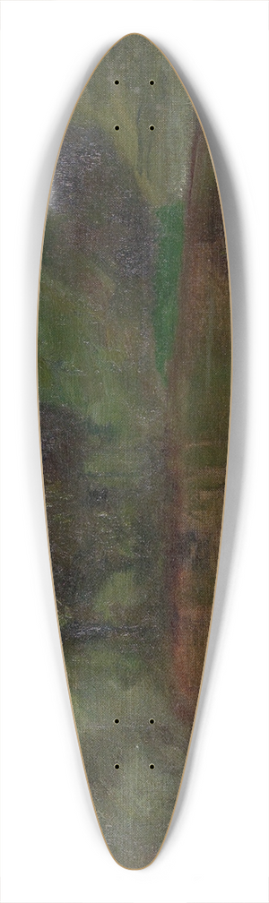 Franz von Stuck - Landscape 39.3 inch art pintail longboard deck