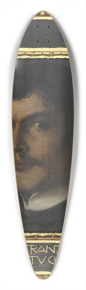 Franz von Stuck - Self-portrait 39.3 inch art pintail longboard deck