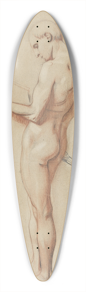 Franz von Stuck - Studie zum Orpheus 39.3 inch art pintail longboard deck