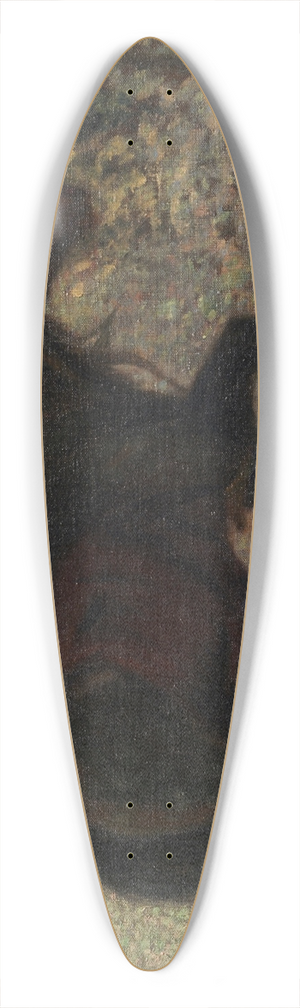 Franz von Stuck - Tod und Liebespaar 39.3 inch art pintail longboard deck
