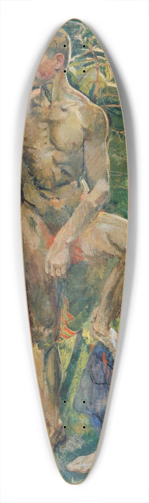 Franz Wiegele - Akte im Wald 39.3 inch art pintail longboard deck