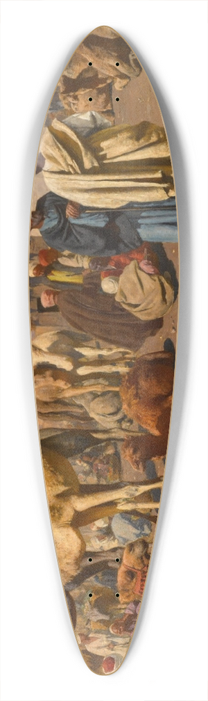 Franz Xaver Kosler - Arrival of the Caravan 39.3 inch art pintail longboard deck