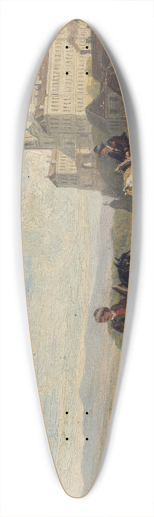 Franz Xaver Reinhold - Blick auf Melk 39.3 inch art pintail longboard deck