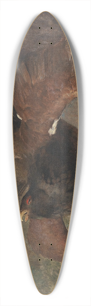 Franz Xaver von Pausinger - Auerhahn 39.3 inch art pintail longboard deck