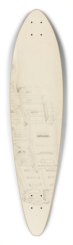 Frdric Houbron - Faades dimmeubles parisiens du XVIIme sicle 39.3 inch art pintail longboard deck