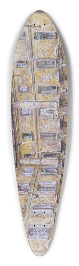 Frdric Houbron - Le clotre de lAbbaye-aux-Bois, rue de Svres 39.3 inch art pintail longboard deck