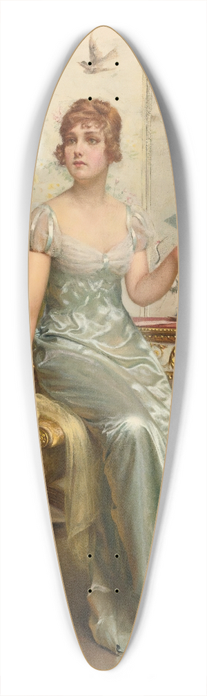 Frdric Soulacroix - Correspondence 39.3 inch art pintail longboard deck