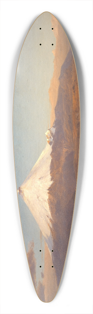 Frederic Edwin Church - Cotopaxi 39.3 inch art pintail longboard deck Frederic Edwin Church - Cotopaxi 39.3 inch art pintail longboard deck