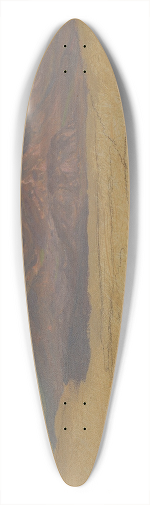Frederic Edwin Church - Mountain Landscape 39.3 inch art pintail longboard deck