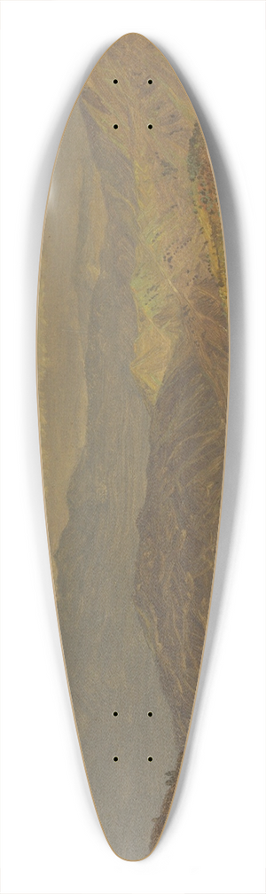 Frederic Edwin Church - Mountainous landscape II 39.3 inch art pintail longboard deck