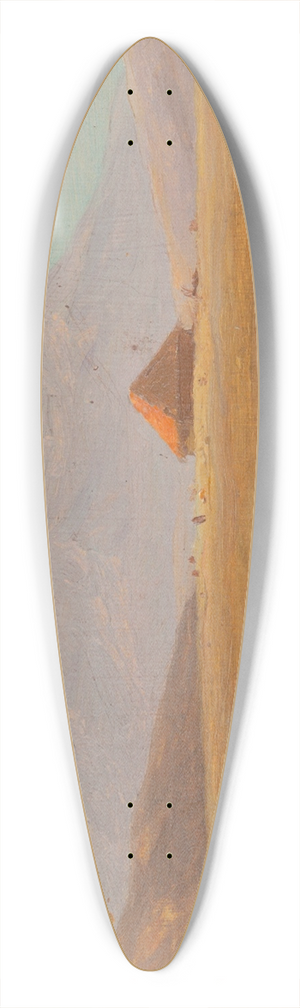 Frederic Edwin Church - Mountain plateau with hut 39.3 inch art pintail longboard deck Frederic Edwin Church - Mountain plateau with hut 39.3 inch art pintail longboard deck