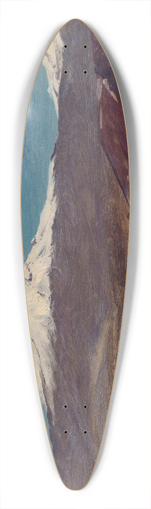 Frederic Edwin Church - Mount Chimborazo Shown From Riobamba, Ecuador 39.3 inch art pintail longboard deck Frederic Edwin Church - Mount Chimborazo Shown From Riobamba, Ecuador 39.3 inch art pintail longboard deck