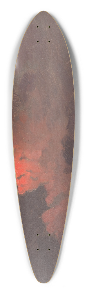 Frederic Edwin Church - Nightfall near Olana 39.3 inch art pintail longboard deck Frederic Edwin Church - Nightfall near Olana 39.3 inch art pintail longboard deck