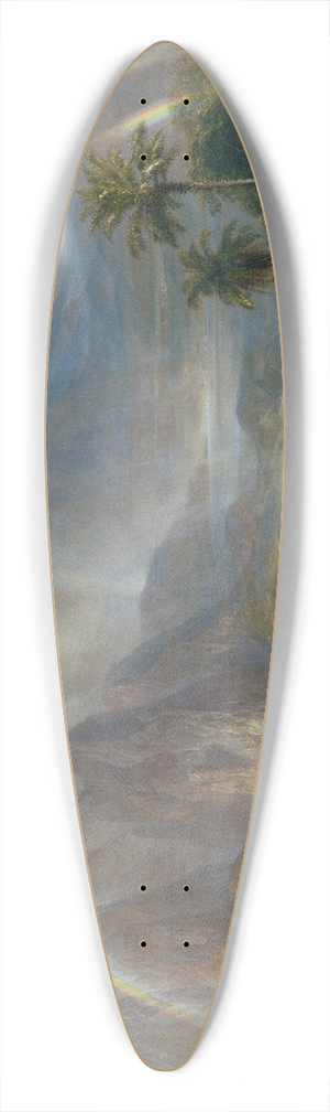 Frederic Edwin Church - Rainy Season in the Tropics 39.3 inch art pintail longboard deck