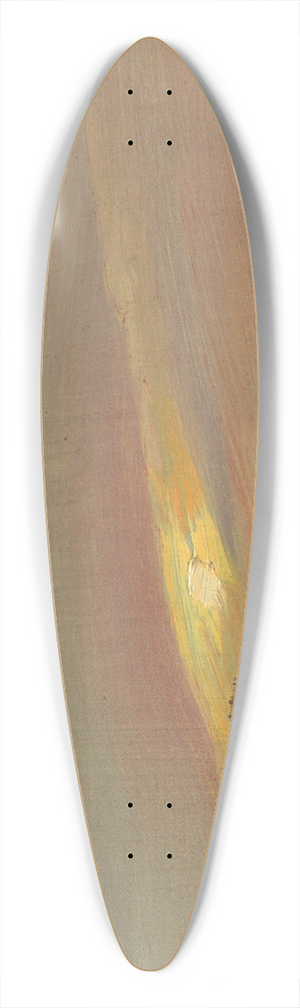 Frederic Edwin Church - Sunset 39.3 inch art pintail longboard deck Frederic Edwin Church - Sunset 39.3 inch art pintail longboard deck