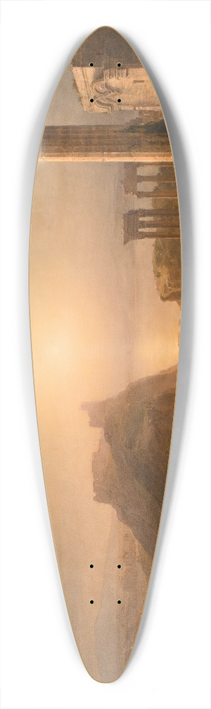 Frederic Edwin Church - Syria by the Sea 39.3 inch art pintail longboard deck Frederic Edwin Church - Syria by the Sea 39.3 inch art pintail longboard deck