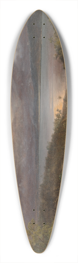 Frederic Edwin Church - View ofCotopaxi 39.3 inch art pintail longboard deck Frederic Edwin Church - View ofCotopaxi 39.3 inch art pintail longboard deck