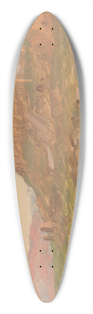 Frederic Edwin Church - View of the Acropolis from the South, Athens 39.3 inch art pintail longboard deck Frederic Edwin Church - View of the Acropolis from the South, Athens 39.3 inch art pintail longboard deck