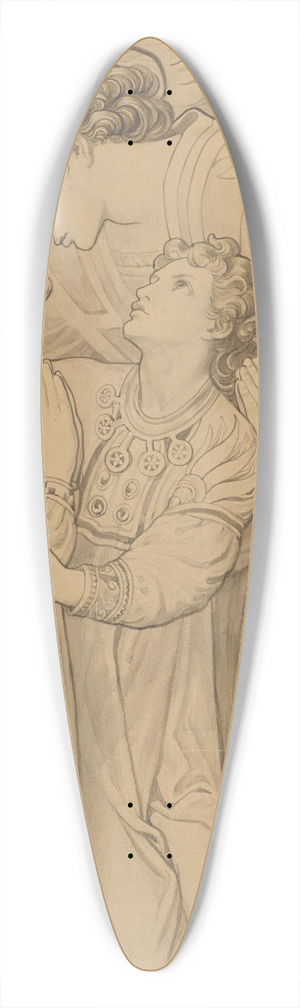 Frederic James Shields - Ananais, Azarias, Misael 39.3 inch art pintail longboard deck