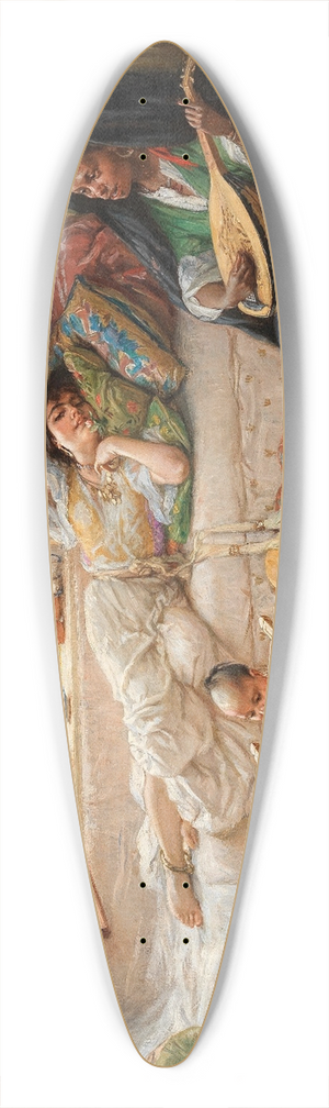 Frederick Arthur Bridgman - An Afternoon in Algiers 39.3 inch art pintail longboard deck