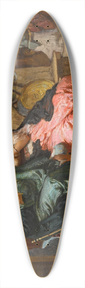 Frederick Arthur Bridgman - A Precious Jewel 39.3 inch art pintail longboard deck