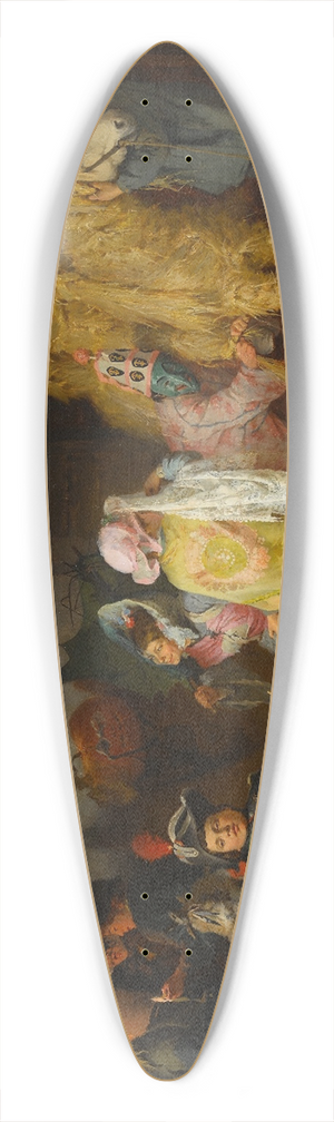 Frederick Arthur Bridgman - Carneval en Bretagne 39.3 inch art pintail longboard deck