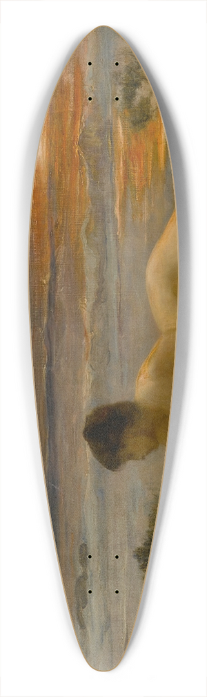 Frederick Arthur Bridgman - Coucher de soleil 39.3 inch art pintail longboard deck