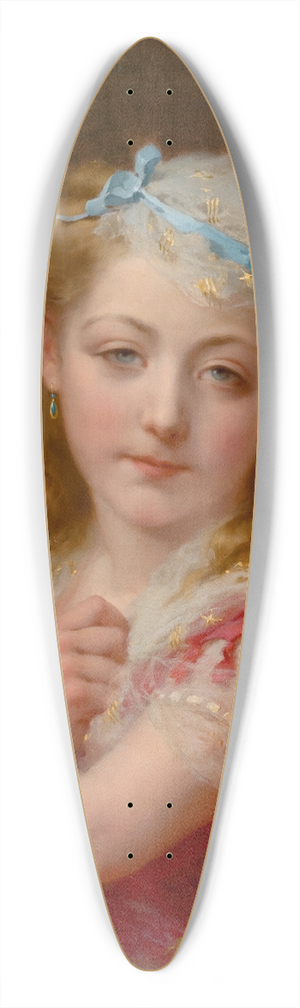 Frederick Arthur Bridgman - Portrait of a Young Girl 39.3 inch art pintail longboard deck