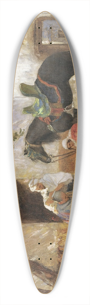 Frederick Arthur Bridgman - The Barber 39.3 inch art pintail longboard deck