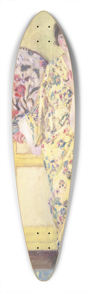 Frederick Carl Frieseke - The Yellow Room 39.3 inch art pintail longboard deck
