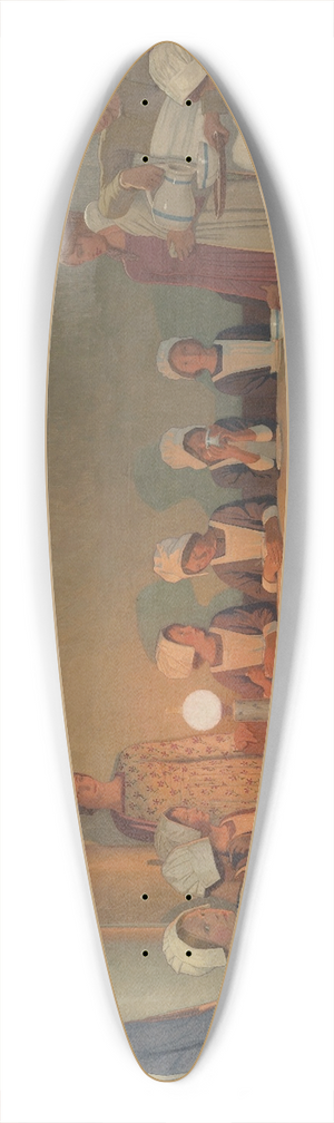 Frederick Cayley Robinson - Orphan Girls Entering the Refectory of a Hospital 39.3 inch art pintail longboard deck