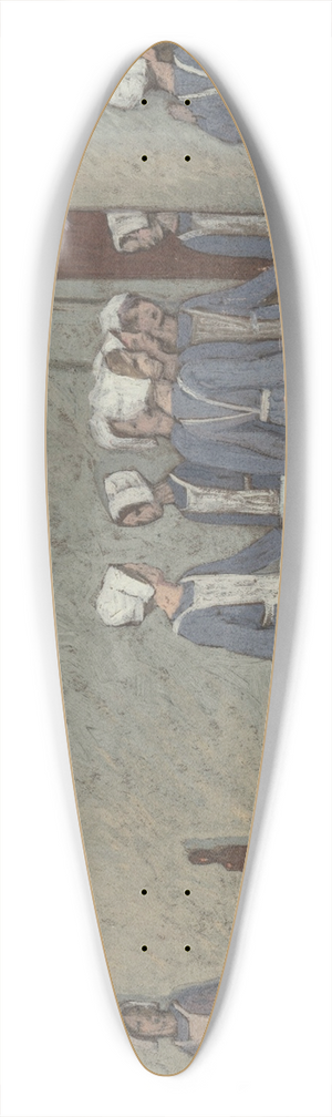 Frederick Cayley Robinson - Sketch for The Orphans 39.3 inch art pintail longboard deck
