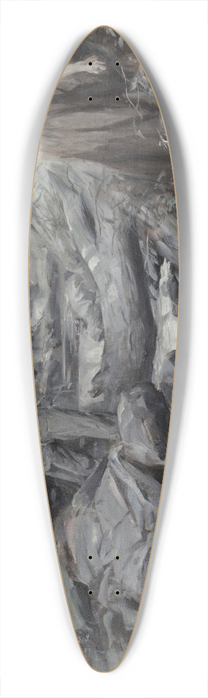 Frederick Coffay Yohn - Trail of the Lonesome Pine 39.3 inch art pintail longboard deck