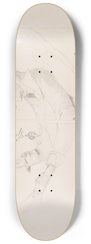 Carl Spitzweg - Der arme Poet 8.25 inch art skate deck
