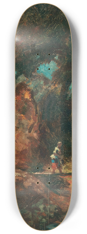 Carl Spitzweg - Die Sennerin auf dem Waldsteg 8.25 inch art skate deck
